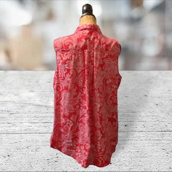 St John's bay bandana print sleeveless top size 1X - Picture 11 of 15